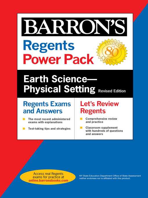 Cover image for Regents Earth Science—Physical Setting Power Pack Revised Edition